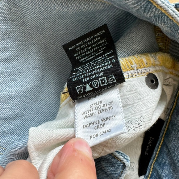 Genetic Denim‎ Daphne Midrise Winter Preppy Casual Chic Raw Hem Ankle Jeans - Picture 11 of 15